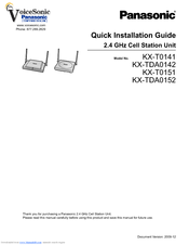 Panasonic KX-TDA0152 Quick Installation Manual