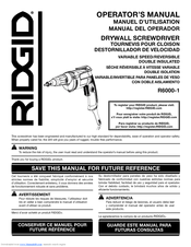 RIDGID R6000-1 Operator's Manual