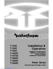 Rockford Fosgate T162C Installation & Operation Manual