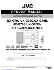 JVC UX-G70J Service Manual