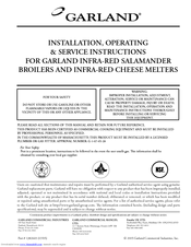 Garland IR36-280L Installation & Operating Manual