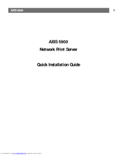 Axis 5900 Quick Installation Manual