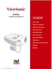 ViewSonic PJ402D User Manual