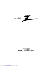 Zenith PRO1200X Installation Manual