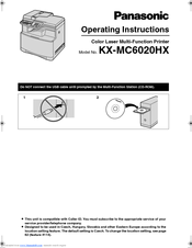 Panasonic KX-MC6020HX KX-FAP317E Operating Instructions Manual