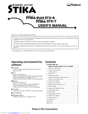 Roland Stika STX-7 User Manual