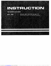 Singer 1422 Instruction Manual
