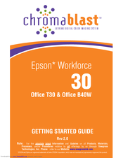 Epson Office B40W Getting Started Manual