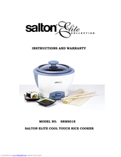 Salton Elite SRMS01E Instructions And Warranty