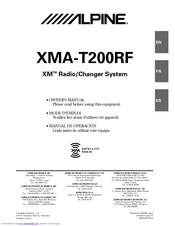 Alpine XMA-T200RF Owner's Manual