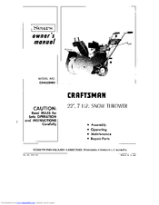 Craftsman C944.526460 Owner's Manual