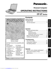 Panasonic Toughbook CF-27EB6GCAM Operating Instructions Manual