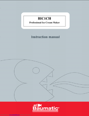 Baumatic GELATO BIC1CH User Instruction Manual