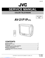 JVC AV-21F1P Service Manual