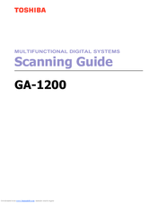 Toshiba GA-1200 Scanning Manual