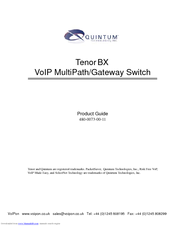 Quintum Tenor BX Product Manual