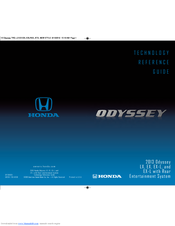 Honda 2013 Odyssey EX Reference Manual