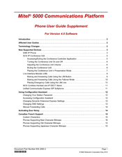 Mitel 5000 CP Phone User Manual
