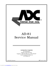 Adc AD-81 Service Manual