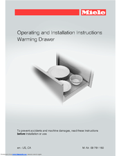 Miele ESW 6580 Operating And Installation Instructions
