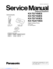 Panasonic KX-TG7102ES Service Manual