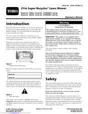 Toro 20058 Operator's Manual