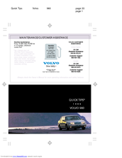 Volvo 1996 960 Quick Tips