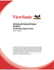 ViewSonic EP4203r User Manual