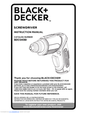 Black & Decker BDCS40BI Instruction Manual