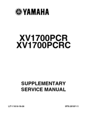 Yamaha XV1700PCRC Road Star Warrior Service Manual