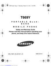 Samsung T669Y Safety And Warranty Manual