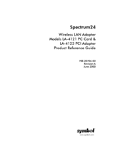 Symbol Spectrum24 LA-4123 Reference Manual