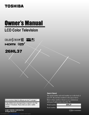 Toshiba 26HL37 Owner's Manual