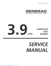 Generac Power Systems 3.9 Service Manual