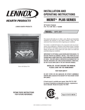 Lennox Hearth Products MPE-36R Installation And Operating Instructions Manual
