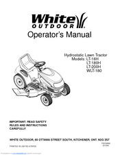 White Outdoor LT-18H Operator's Manual