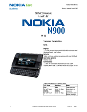 Nokia N900 RX-51 Service Manual