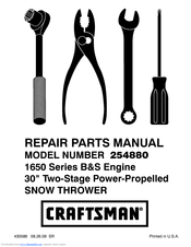 Craftsman 254880 Repair Parts Manual