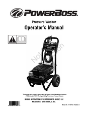 Briggs & Stratton PowerBoss Operator's Manual