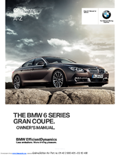 BMW 6 Series Gran Coupe Owner's Manual
