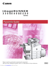 Canon imageRUNNER 2200 Series Manual
