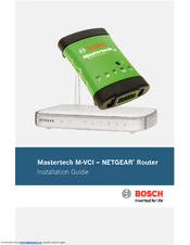 Bosch Mastertech M-VCI Installation Manual