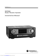 Motorola DCP501 - DVD Player / AV Receiver Installation Manual