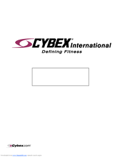 CYBEX 700T Owner's Service Manual