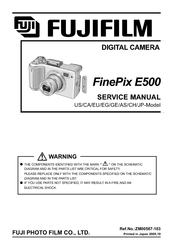 FujiFilm FinePix E 500 Service Manual