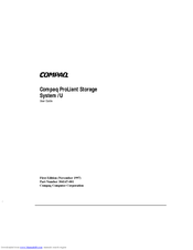 Compaq ProLiant Storage System U1 User Manual