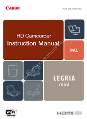 Canon Legria mini Instruction Manual