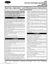 Carrier 19EF Series Start Up & Operation Manual