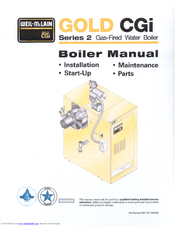 Weil-McLain GOLD CGi-25 User Manual