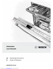 Bosch SHX68T5xUC Operating Instructions Manual